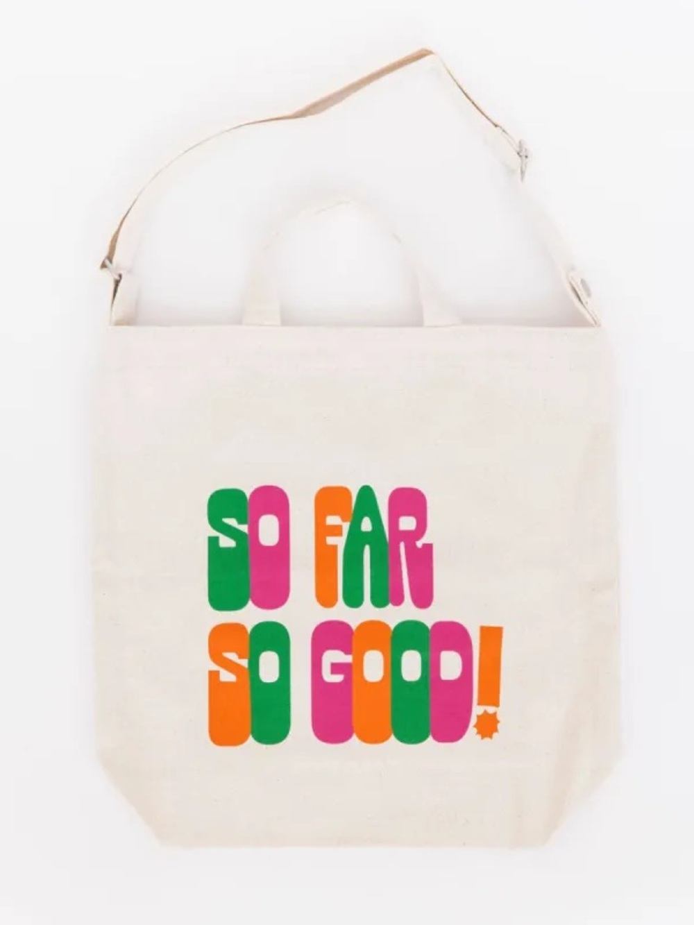 Baggu Duck Bag with 'So Far So Good' Graphic - Ban.Do Exclusive